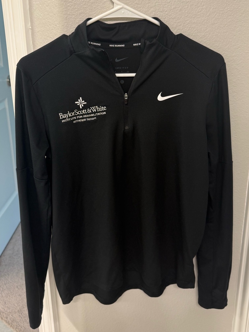 Baylor Scott and White Nike Women’s Black Quarter-Zip